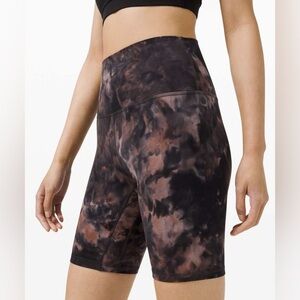 Lululemon Align Short 8" in Diamond Dye Graphite Grey Pink Pastel Size 0